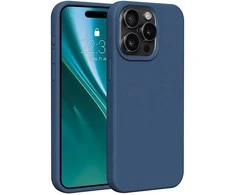 Dėklas Telforceone Etteri Silicone Apple iPhone 15 Pro Max 6,7" mėlynos spalvos