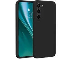 Dėklas Telforceone Etteri Silicone Samsung Galaxy S23 Plus juodos spalvos