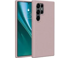 Telforceone Etteri Silicone Samsung Galaxy S24 Ultra dėklas telefonui rožinės spalvos