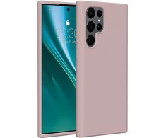Dėklas Telforceone Etteri Silicone Samsung Galaxy S22 Ultra rožinės spalvos