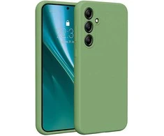 Dėklas Telforceone Etteri Silicone Samsung Galaxy A35 5G šviesiai žalios spalvos