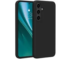 Dėklas Telforceone Etteri Silicone Samsung Galaxy S24 Plus juodos spalvos