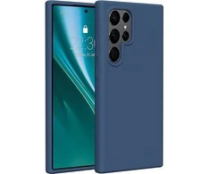 Dėklas Telforceone Etteri Silicone Samsung Galaxy S24 Ultra mėlynos spalvos