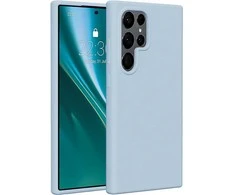 Dėklas Telforceone Etteri Silicone Samsung Galaxy S24 Ultra žydros spalvos