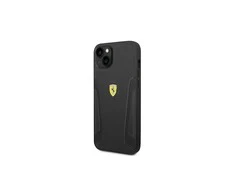 Apple iPhone 14 Plus Ferrari odinis dėklas Stamp Sides (FEHCP14MRBUK) juodos spalvos
