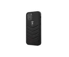 Ferrari Off Track Quilted dėklas iPhone 12 / 12 Pro, juodas