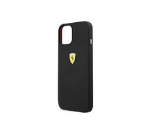 Ferrari FESSIHCP13SBK Apple iPhone 13 mini 5,4″ juodos spalvos kietas dėklas Silicone