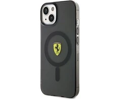 Apple iPhone 14 Ferrari dėklas Translucent Magsafe (FEHMP14SURKK) juodos spalvos