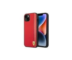Apple iPhone 14 Plus Ferrari dėklas Carbon (FEHCP14MaxRE) raudonos spalvos