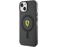 Apple iPhone 14 Plus Ferrari dėklas Translucent Magsafe (FEHMP14MURKK) juodos spalvos