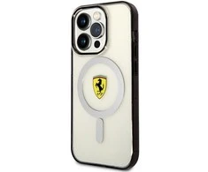 Apple iPhone 14 Pro Ferrari dėklas Outline Magsafe (FEHMP14LURKT) skaidrus