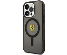 Apple iPhone 14 Pro Max Ferrari dėklas Translucent Magsafe (FEHMP14XURKK) juodos spalvos