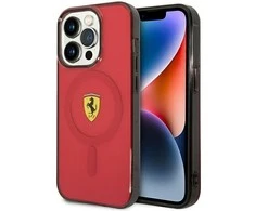 Apple iPhone 14 Pro Max Ferrari dėklas Translucent Magsafe (FEHMP14XURKR) raudonos spalvos