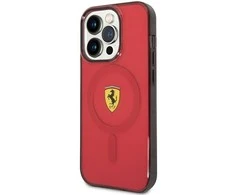 Apple iPhone 14 Pro Max Ferrari dėklas Translucent Magsafe (FEHMP14XURKR) raudonos spalvos