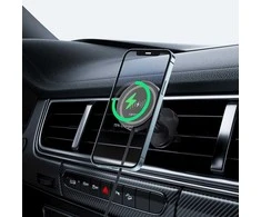 Forever automobilinis laikiklis for air vent MACH-300 magnetinis su belaidžiu įkrovimu juodos spalvos Qi2 15W