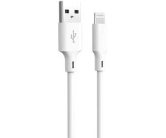 Forever recycling kabelis USB-A - Lightning 1,5m 2,4A HDKR12-AL-00 baltos spalvos
