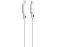 Telforceone Forever recycling kabelis USB-C - Lightning 1,5m 3A KR12-CL-00 baltos spalvos