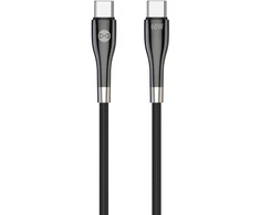 Forever Sleek kabelis USB-C - USB-C 2,0 m 60W juodos spalvos