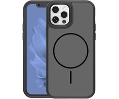 Dėklas Frame Thin Mag case for iPhone 12 / 12 Pro 6,1" juodas