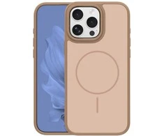 Dėklas Frame Thin Mag case for iPhone 16 Pro 6,3" ruda