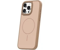 Dėklas Frame Thin Mag case for iPhone 16 Pro 6,3" ruda