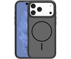 Dėklas Frame Thin Mag case for iPhone 17 Pro 6,3" juodas