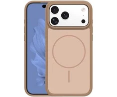 Dėklas Frame Thin Mag case for iPhone 17 Pro Max 6,9" ruda