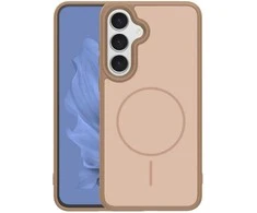 Dėklas Frame Thin Mag case for Samsung Galaxy S25 FE ruda