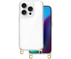 Telforceone Dėklas su kabliukais, skirtas iPhone 15 Pro 6,1 aukso spalvos