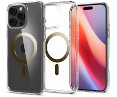 Spigen Ultra Hybrid Mag MagSafe Apple iPhone 16 Pro – dėklas telefonui aukso spalvos