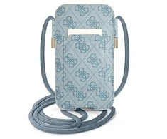 Dėklas GUESS GUPHM4GDBL 6.1 "Mėlynas/Mėlynas HARDCASE 4G STRIPE HANDBAG