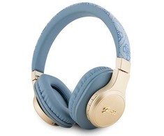 "Guess" "Bluetooth" ausinės GUBH604GEMB mėlynas 4G PU oda su metaliniu logotipu