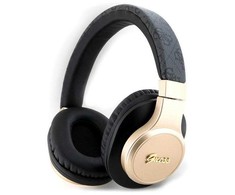 GUESS belaidės ausinės bluetooth GUBH604GEMK (4G Script) juodos spalvos