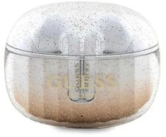 Ausinės Bluetooth TWS Guess Glitter Gradient GUTWSHDGKEED TWS aukso spalvos
