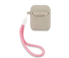 Apple AirPods Guess silikoninis Vintage (GUACA2LSVSGP) ausinių dėklas pilkos spalvos