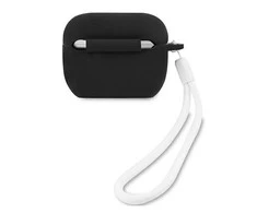 Dėklas Guess GUACAPLSVSBW AirPods Pro dangtelis juodas/baltas Silicone Vintage