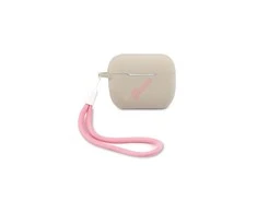 Dėklas GUESS AIRPODS PRO COVER SILIICONE VINTAGE Rožinis/GRAY