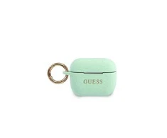 Apple AirPods Pro Guess silikoninis Glitter (GUACAPSILGLGN) ausinių dėklas žalios spalvos