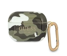 Apple AirPods Pro Guess Camo Collection (GUAPUCAMA) ausinių dėklas žalios spalvos