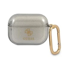 Dėklas GUESS GUAPUCG4GK AIRPODS PRO COVER JUODA/Juodas GLITTER COLLECTION
