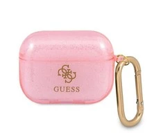 Apple AirPods Pro Guess Glitter Collection (GUAPUCG4GP) ausinių dėklas rožinės spalvos