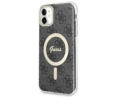 Dėklas GUESS GUHMN61H4STK IPHONE 11 6.1 "Juodas/Juodas HARDCASE 4G MAGSAFE