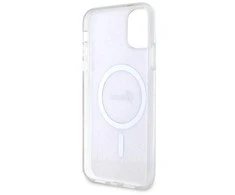 Apple iPhone 11 Guess dėklas 4G MagSafe (GUHMN61H4STP) rožinės spalvos