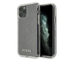 Dėklas GUESS HARD CASE GLITTER GUHCN58PCGLSI IPHONE 11 PRO Sidabrinis