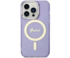 Apple iPhone 11 Guess dėklas Glitter Gold MagSafe (GUHMN61HCMCGU) violetinės spalvos