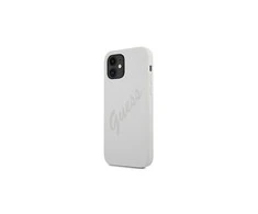 GUESS GUHCP12SVCRONE IPHONE 12 MINI 5.4" KREMINIS / KREMINIS KIETAS DĖKLAS SCRIPT VINTAGE