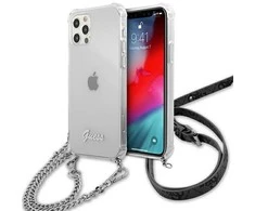 Dėklas GUESS GUHCP12LKC4GSSI HARDCASE 4G CHAIN IPHONE 12 PRO MAX Sidabrinis
