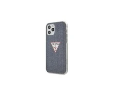 Apple iPhone 12 Pro Max Guess dėklas Jeans Collection (GUHCP12LPCUJULDB) mėlynos spalvos