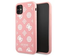 Guess telefono dėklas, skirtas iPhone 12 Pro Max 6,7 GUHCP12LLSPEWPI rožinė hard telefono dėklas, skirtas Peony Collection
