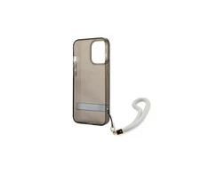 Dėklas GUESS GUHCP13LHTSGSK IPHONE 13 PRO / 13 6.1 "Juodas / Juodas HARDCASE TRANSLUENT STAP